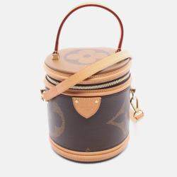 Pre Owned Louis Vuitton Cannes Shoulder Handbag  Monogram Giant Reverse Canvas