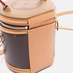 Pre Owned Louis Vuitton Cannes Shoulder Handbag  Monogram Giant Reverse Canvas
