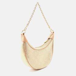 Pre Owned Louis Vuitton Loop Chain Shoulder Bag  Monogram Jacquard Canvas Leather