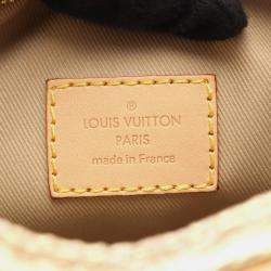 Pre Owned Louis Vuitton Loop Chain Shoulder Bag  Monogram Jacquard Canvas Leather