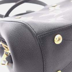Pre Owned Louis Vuitton Montaigne BB Bicolor Shoulder Handbag  Monogram Leather Bk