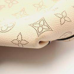 Pre Owned Louis Vuitton Why Not PM Shoulder Handbag  Mahina Leather Beige