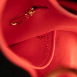 Pre Owned Louis Vuitton Black/Red Taurillon Capucines MM