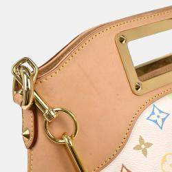 Pre Owned Louis Vuitton White Multicolor Judy GM 2way Handbag