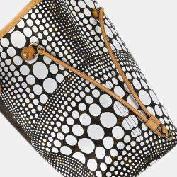 Pre Owned Louis Vuitton Brown/White Monogram Waves Neverfull MM Tote Bag