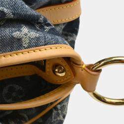 Pre Owned Louis Vuitton Blue Monogram Denim Cabas Raye GM 2way Tote