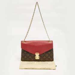 Pre Owned Louis Vuitton Cerise Monogram Canvas Pallas Chain Bag