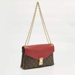 Pre Owned Louis Vuitton Cerise Monogram Canvas Pallas Chain Bag