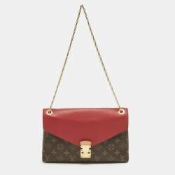 Pre Owned Louis Vuitton Cerise Monogram Canvas Pallas Chain Bag