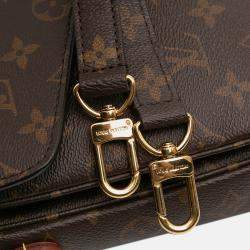 Pre Owned Louis Vuitton Brown Monogram Pochette Metis