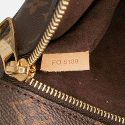Pre Owned Louis Vuitton Brown Monogram Pochette Metis