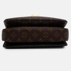 Pre Owned Louis Vuitton Brown Monogram Pochette Metis