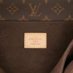 Pre Owned Louis Vuitton Brown Monogram Pochette Metis