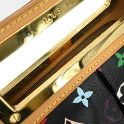 Pre Owned Louis Vuitton Black Multicolor Judy MM 2way Handbag