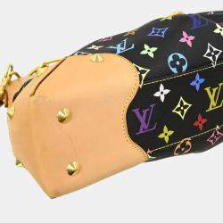 Pre Owned Louis Vuitton Black Multicolor Judy MM 2way Handbag