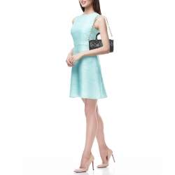 Pre Owned Louis Vuitton Black Bubblegram Leather Papillon BB Bag