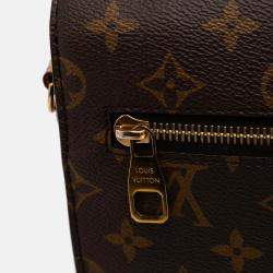 Pre Owned Louis Vuitton Brown Monogram Pochette Metis