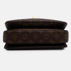 Pre Owned Louis Vuitton Brown Monogram Pochette Metis