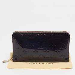 Pre Owned Louis Vuitton Amarante Monogram Vernis Zippy Organizer Wallet