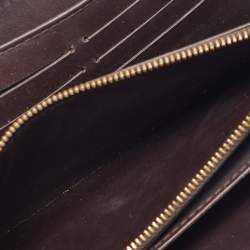 Pre Owned Louis Vuitton Amarante Monogram Vernis Zippy Organizer Wallet