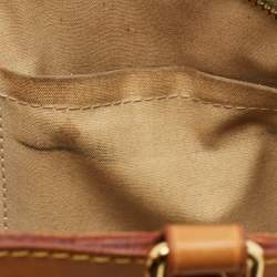 Pre Owned Louis Vuitton Blanc Corail Monogram Vernis Brea MM Bag