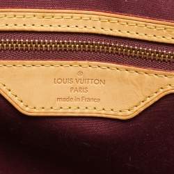 Pre Owned Louis Vuitton Rouge Fauviste Monogram Vernis Brea MM Bag