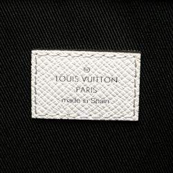 Pre Owned Louis Vuitton White Monogram Taigarama Weekend Tote