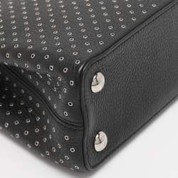 Pre Owned Louis Vuitton Black Taurillon Leather Grommet Capucines BB Bag