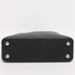 Pre Owned Louis Vuitton Black Taurillon Leather Grommet Capucines BB Bag