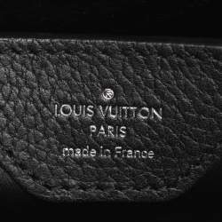 Pre Owned Louis Vuitton Black Taurillon Leather Grommet Capucines BB Bag