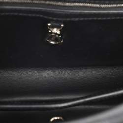 Pre Owned Louis Vuitton Black Taurillon Leather Grommet Capucines BB Bag