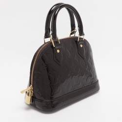 Pre Owned Louis Vuitton Amarante Monogram Vernis Alma BB Bag