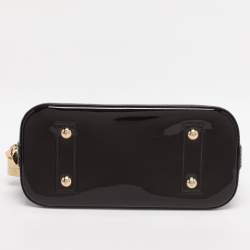 Pre Owned Louis Vuitton Amarante Monogram Vernis Alma BB Bag