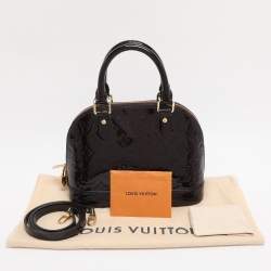 Pre Owned Louis Vuitton Amarante Monogram Vernis Alma BB Bag
