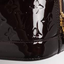 Pre Owned Louis Vuitton Amarante Monogram Vernis Alma BB Bag