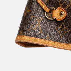 Pre Owned Louis Vuitton Brown Monogram Neverfull MM
