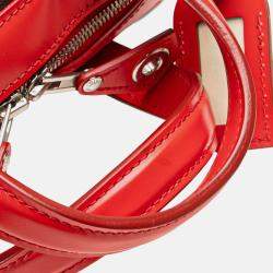 Pre Owned Louis Vuitton Brown/Red Monogram Dora PM
