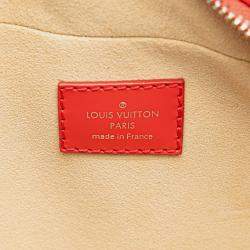 Pre Owned Louis Vuitton Brown/Red Monogram Dora PM