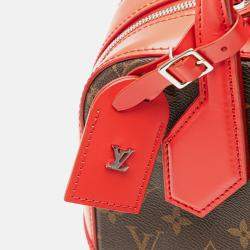 Pre Owned Louis Vuitton Brown/Red Monogram Dora PM