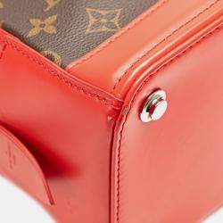 Pre Owned Louis Vuitton Brown/Red Monogram Dora PM