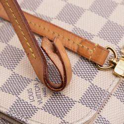 Pre Owned Louis Vuitton White Damier Azur Favorite PM