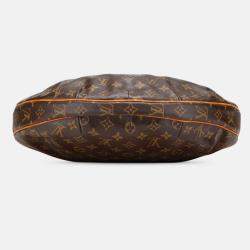 مملوكة مسبقًا حقيبة لويس فيتون غريبة كبيرة بني مونوغرام كروسون