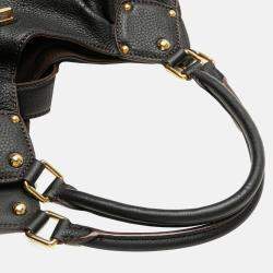 Pre Owned Louis Vuitton Black Monogram Mahina L