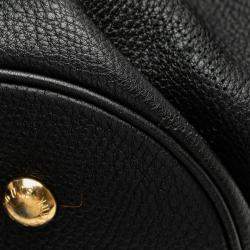Pre Owned Louis Vuitton Black Monogram Mahina L