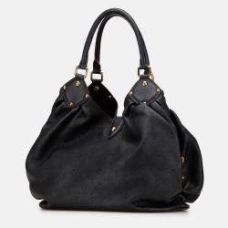 Pre Owned Louis Vuitton Black Monogram Mahina L
