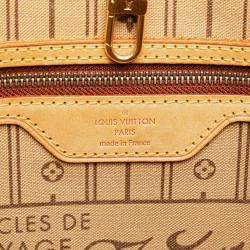 Pre Owned Louis Vuitton Brown Monogram Neverfull MM