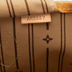 Pre Owned Louis Vuitton Brown Monogram Neverfull MM
