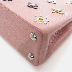 Pre Owned Louis Vuitton Taurillon Mechanical Flowers Capucines BB