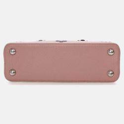 Pre Owned Louis Vuitton Taurillon Mechanical Flowers Capucines BB