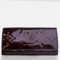 Pre Owned Louis Vuitton Monogram Vernis 4 Key Case